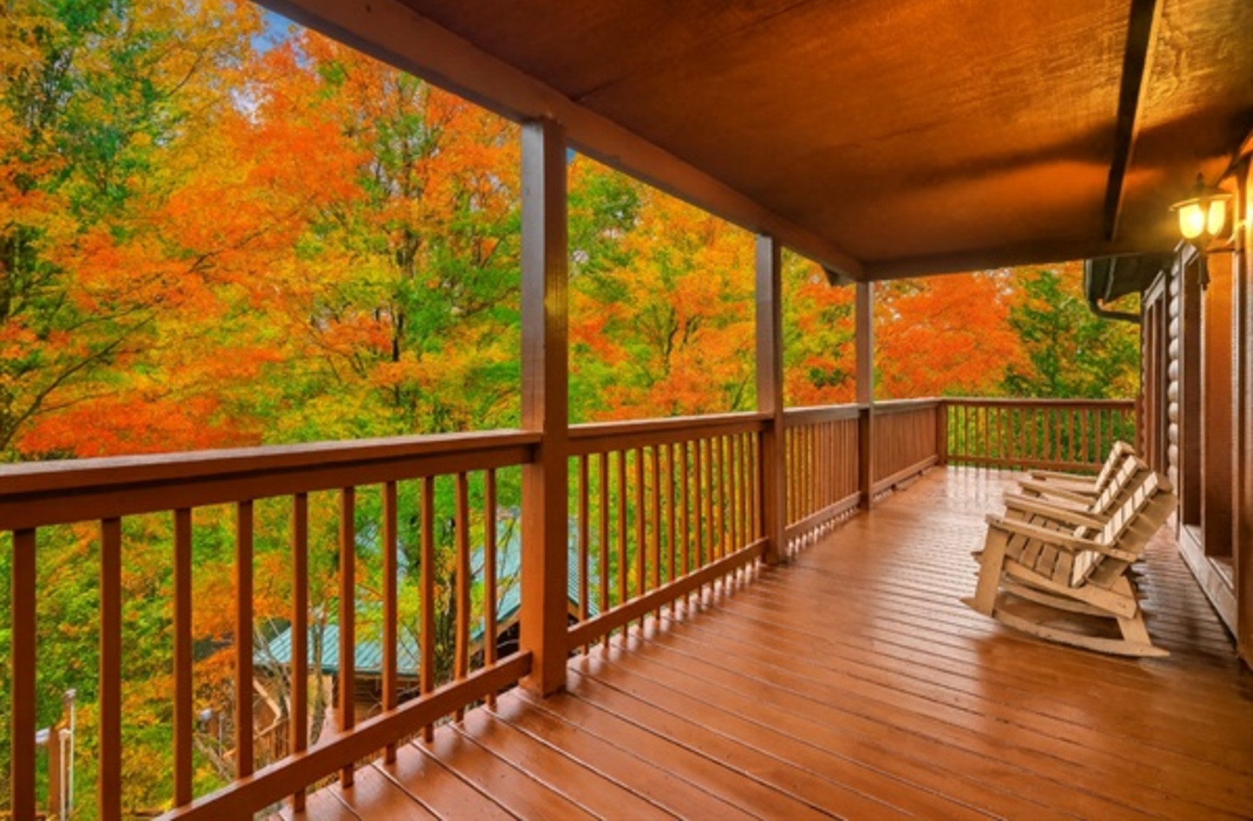 Covered porch at Sweet Escape