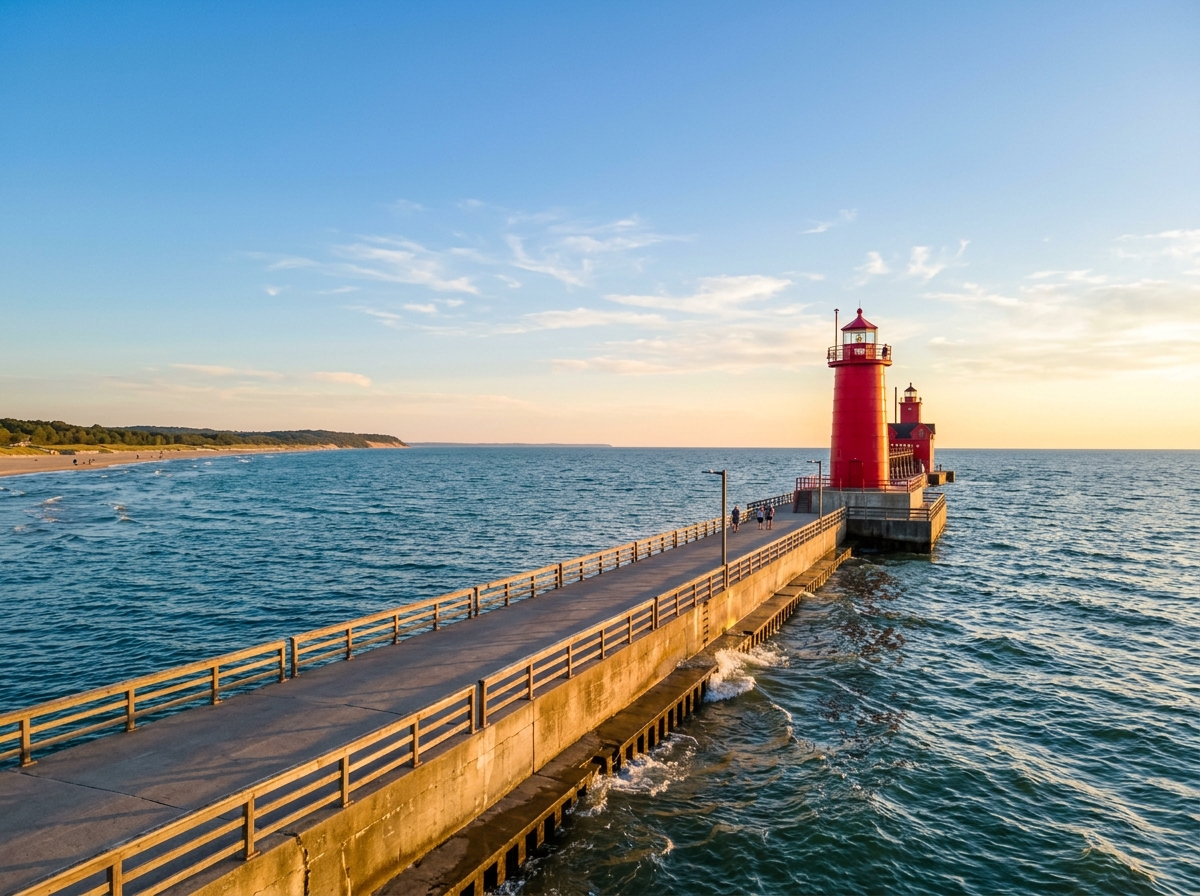Lake Michigan lighthouse